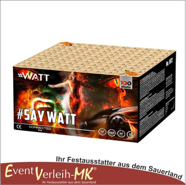 Say Watt, 100 Schuss Batterie